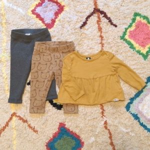 Baby Gap toddler cozy fleece leggings and shirt